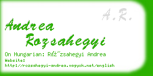 andrea rozsahegyi business card